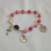 JMJ rosary bracelet morganite full
